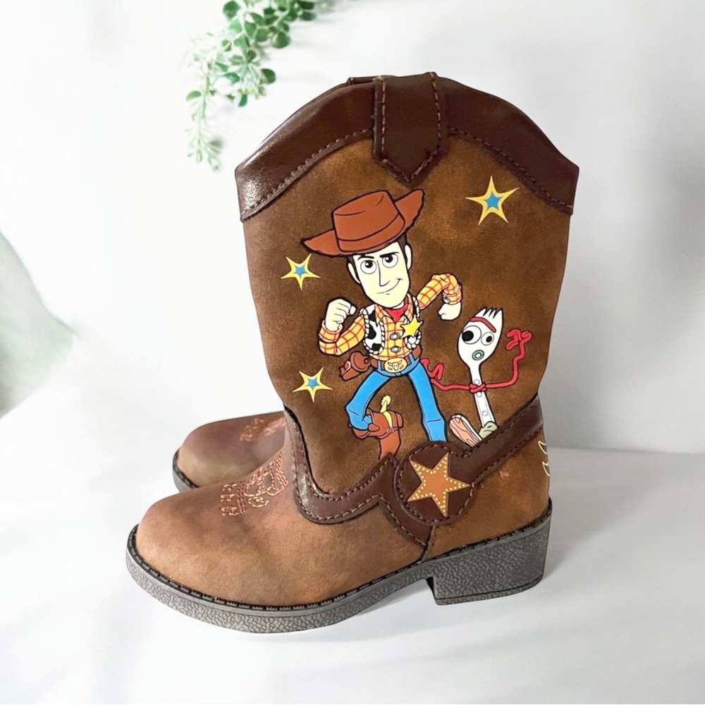Disney Brown Woody & Forky Kids Cowboy Boots Size 6 Brown Cowgirl Western